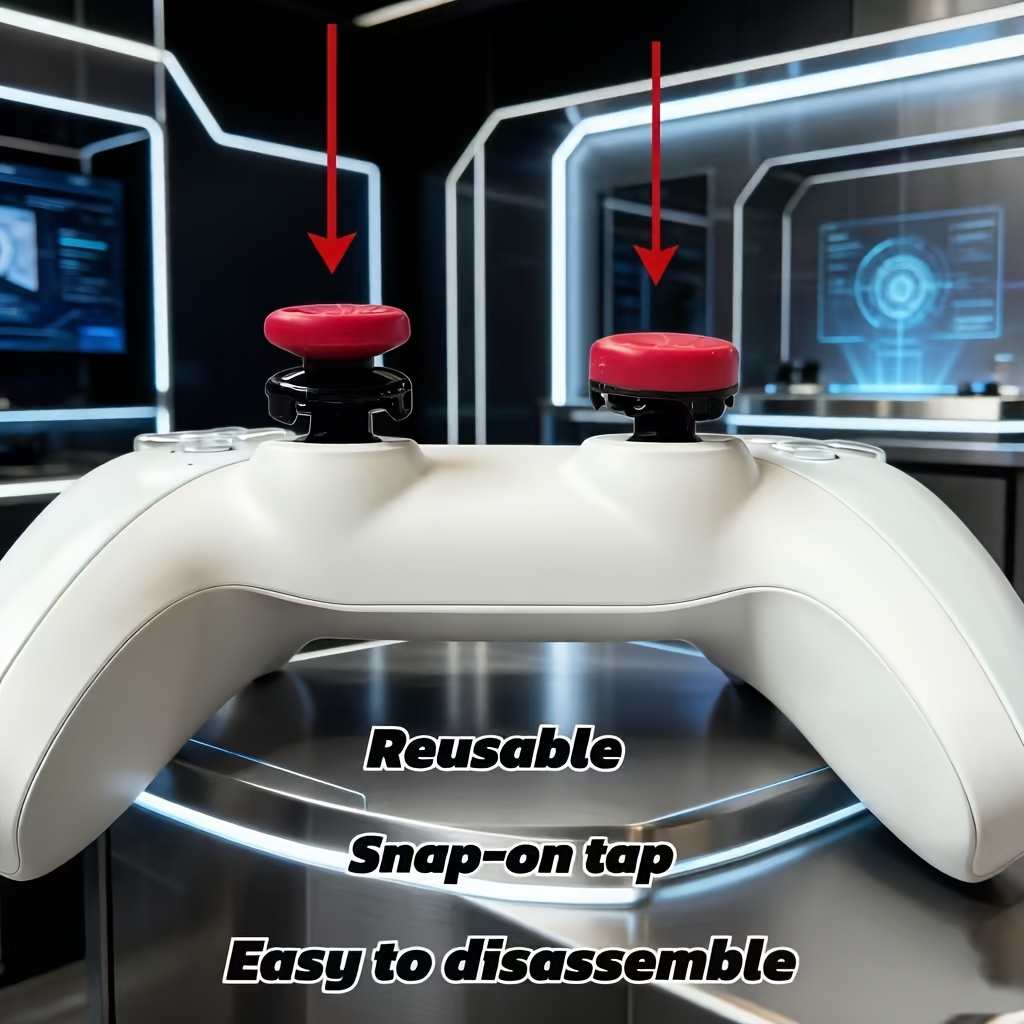 4pcs PS4/5 Controller Stick Heightening Accessories, Anti-Slip